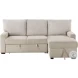 Gallatin Beige And Light Gray 2 Piece RAF Sectional