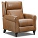 Preston Toffee Leather Triple Power Swivel Glider Recliner with USB Charging