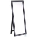 Windrose Black LED 67" Standing Mirror
