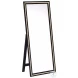 Windrose Black LED 67" Standing Mirror
