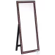 Windrose Black LED 67" Standing Mirror