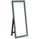 Windrose Black LED 67" Standing Mirror