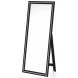 Windrose Black LED 67" Standing Mirror