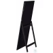 Windrose Black LED 67" Standing Mirror