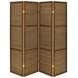 Browning Walnut 4 Panel Room Divider