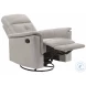 Bristow Silver Leather Match Recliner