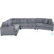 Warwick Gray 4 Piece LAF Sectional