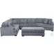 Warwick Gray 5 Piece LAF Sectional