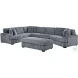 Warwick Gray 5 Piece LAF Sectional