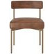 Seneca Bravo Cognac Upholstered Dining Chair Set of 2