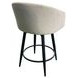 Metal Base Barstools Champagne Performance Fabric Swivel Barrel Bar Stool