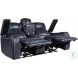 Keziah Blue Double Power Reclining Loveseat with Center Console