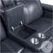 Keziah Blue Double Power Reclining Loveseat with Center Console