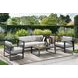 Navarro Outdoor Seating Gray Upholstered Outdoor Lounge Chair