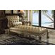 Dresden Gold Patina 82" Chaise with Pillow and Nailhead Trim