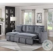 Rhett Dark Gray Reversible Sectional