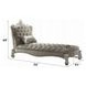 Versailles Vintage Gray 76" Chaise with Pillow and Nailhead Trim