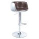 Brancaster Vintage Brown Leather Upholstered Swivel Adjustable Counter Height Stool