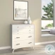 Flynn White 4 Drawer Chest With Pull Out Tray