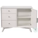 Flynn White Accent Cabinet