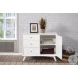 Flynn White Accent Cabinet