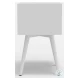 Flynn White Small Nightstand