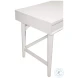 Flynn White 3 Drawer Large Desk