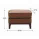 Weston Highland Saddle Leather Upholstered Rectangular Ottoman