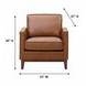 Weston Highland Saddle Leather Upholstered Accent Chair