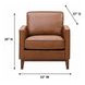 Weston Highland Saddle Leather Upholstered Accent Chair