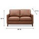 Weston Highland Saddle Leather 59" Loveseat