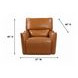 Portland Desert Leather Glider Power Recliner with Power Headrest and USB Charging