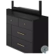Flynn Black 7 Drawer Dresser
