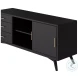 Flynn Black Large TV Stand