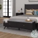 Flynn Black and Gray 2 Drawer Bench