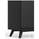Flynn Black Large Bar Cabinet