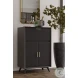 Flynn Black Large Bar Cabinet