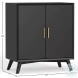 Flynn Black Small Bar Cabinet