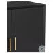 Flynn Black Small Bar Cabinet