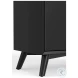 Flynn Black Small Bar Cabinet