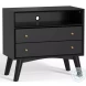 Flynn Black Large Nightstand