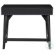 Flynn Black 2 Drawer Mini Desk