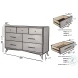 Flynn Gray 7 Drawer Dresser