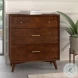 Flynn Walnut 3 Drawer Small Chest