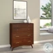 Flynn Walnut 4 Drawer Chest With Pull Out Tray