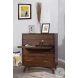 Flynn Walnut 4 Drawer Chest With Pull Out Tray