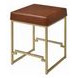 Boice Light Brown Upholstered Counter Height Stool