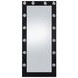 Zayan Black High Gloss Floor Mirror With Lighting