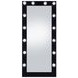 Zayan Black High Gloss Floor Mirror With Lighting