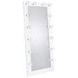 Zayan White High Gloss Floor Mirror With Lighting